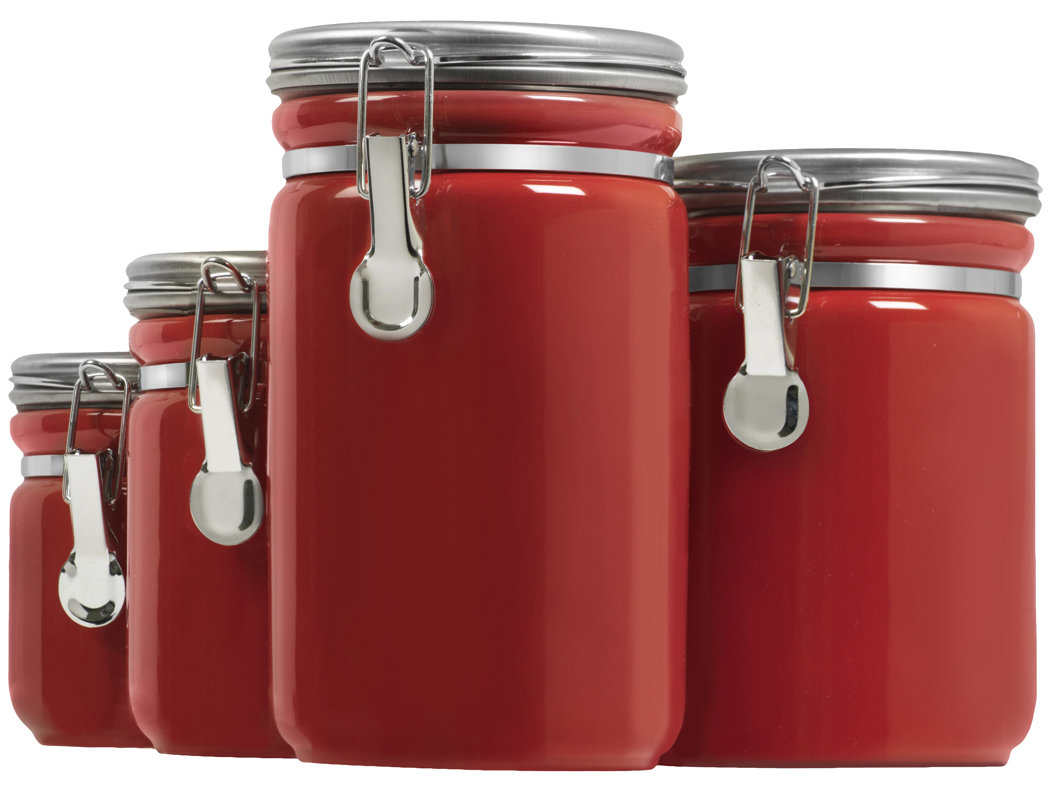 Anchor Hocking 4 Piece Kitchen Canister Set & Reviews Wayfair